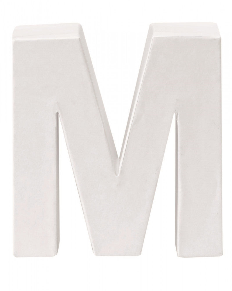 Papp-Buchstabe M 10x3,5cm FSC Mix