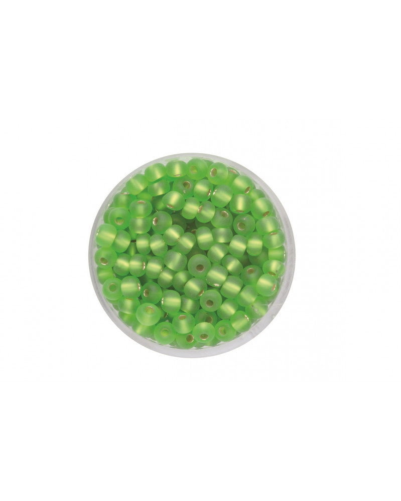 Rocailles 4,5mm Silbereinzug