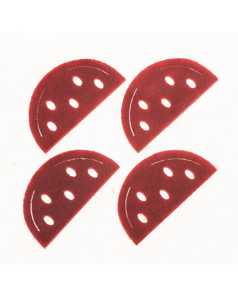 Melonenschnitze aus Filz 12Stk. 40x20mm