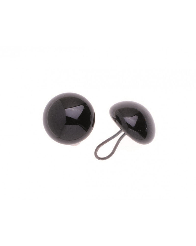 Augen Glas/Oese braun 10mm, 50 Stück