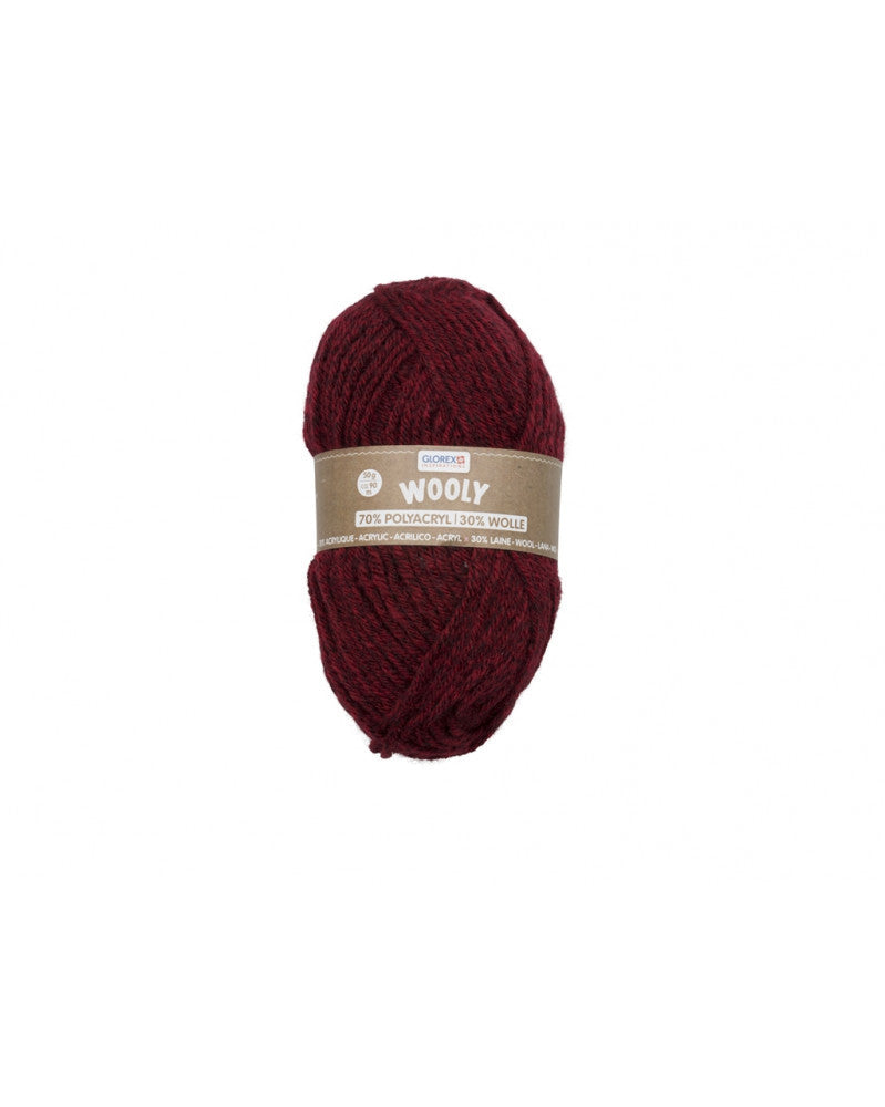 Wooly 70% Acryl/30% Wolle, 50g, rot meliert