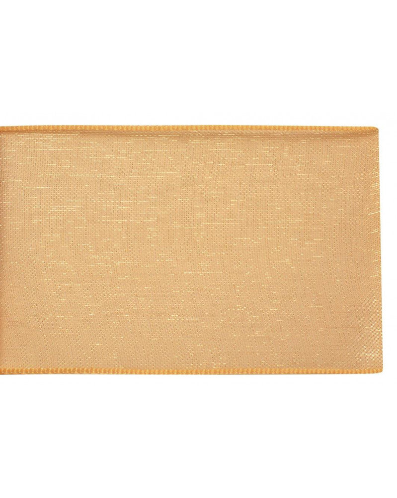 Organza Band 38mm 5m, hellbraun