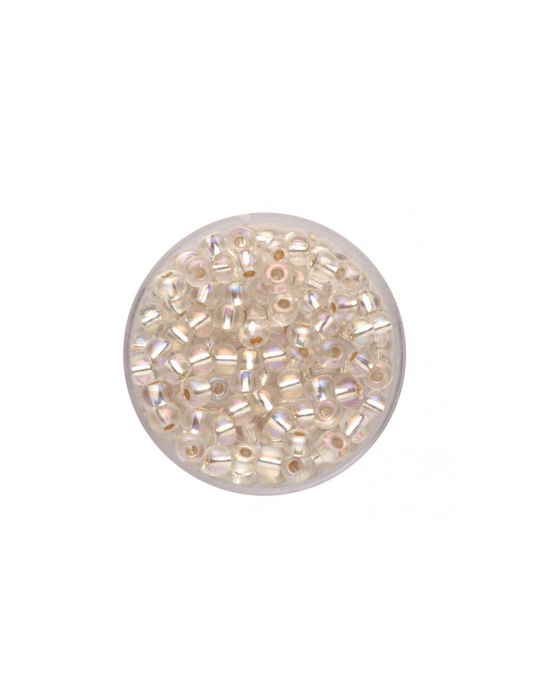 Rocailles 4,5mm 17g crystal AB