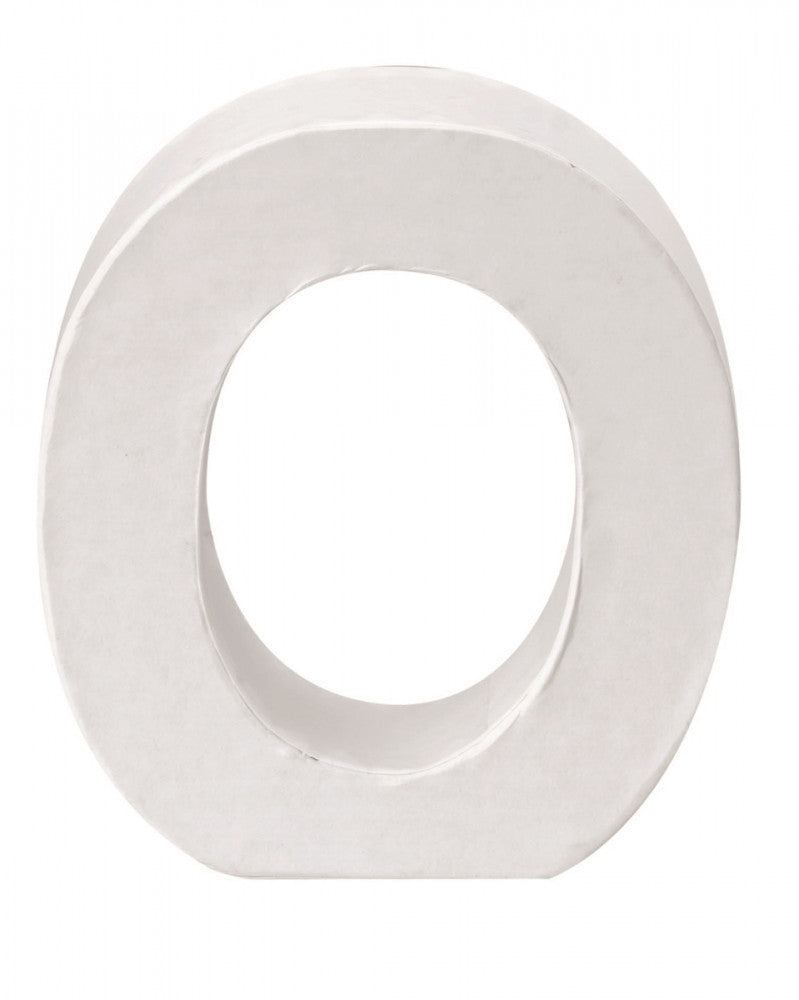 Papp-Buchstabe O 10x3,5cm FSC Mix