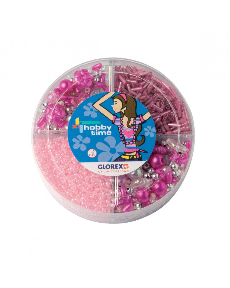 Perlen-Set pink