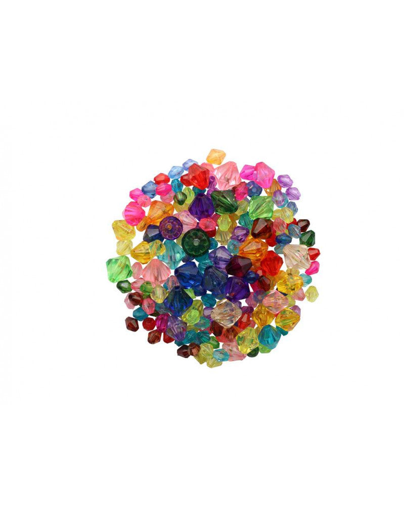 Schmuck-Perlen 6-12mm 25g Transparent