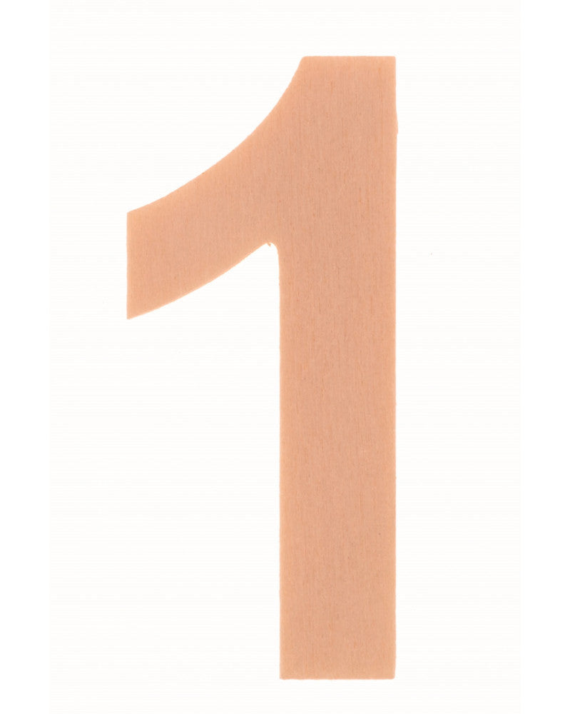 Zahl "1" 6cm Pappel FSC