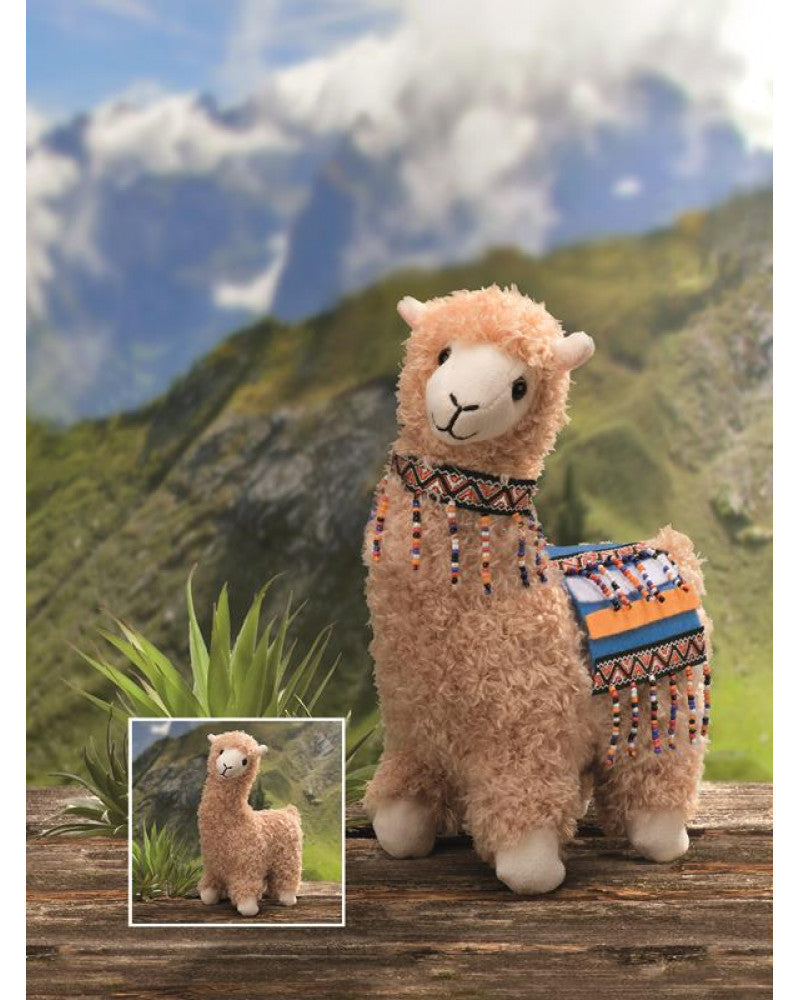 Kuscheltier Lama 23cm beige, zum Selberstopfen