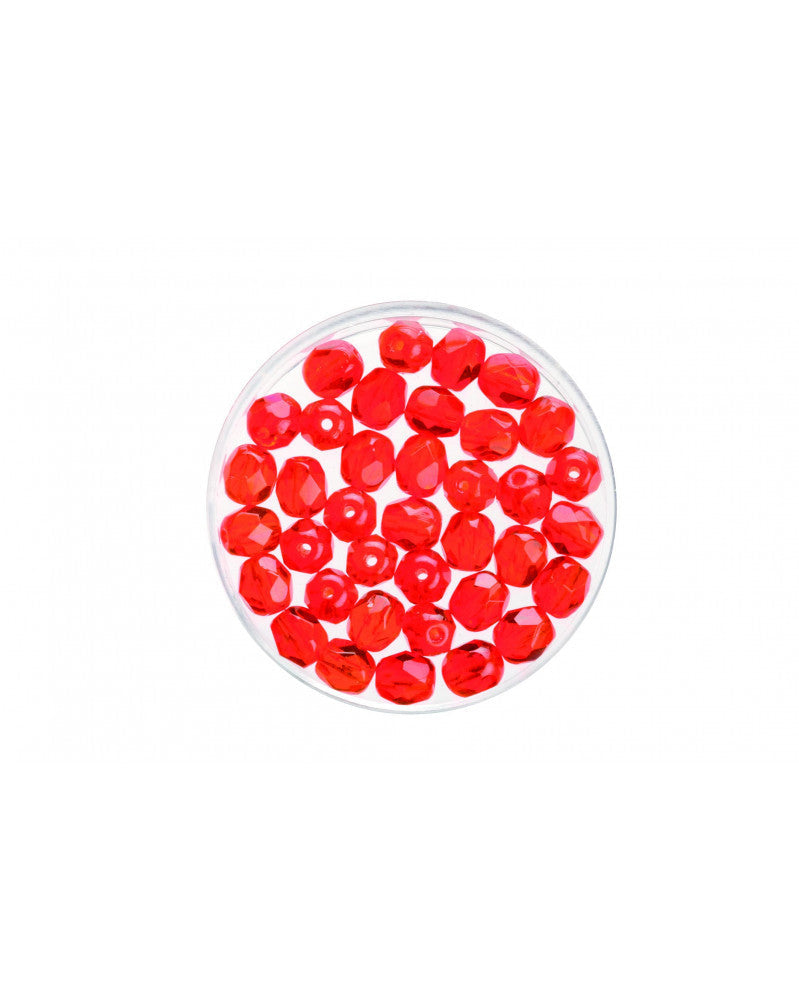 Glasschliffperlen 6mm 50St hyazinth