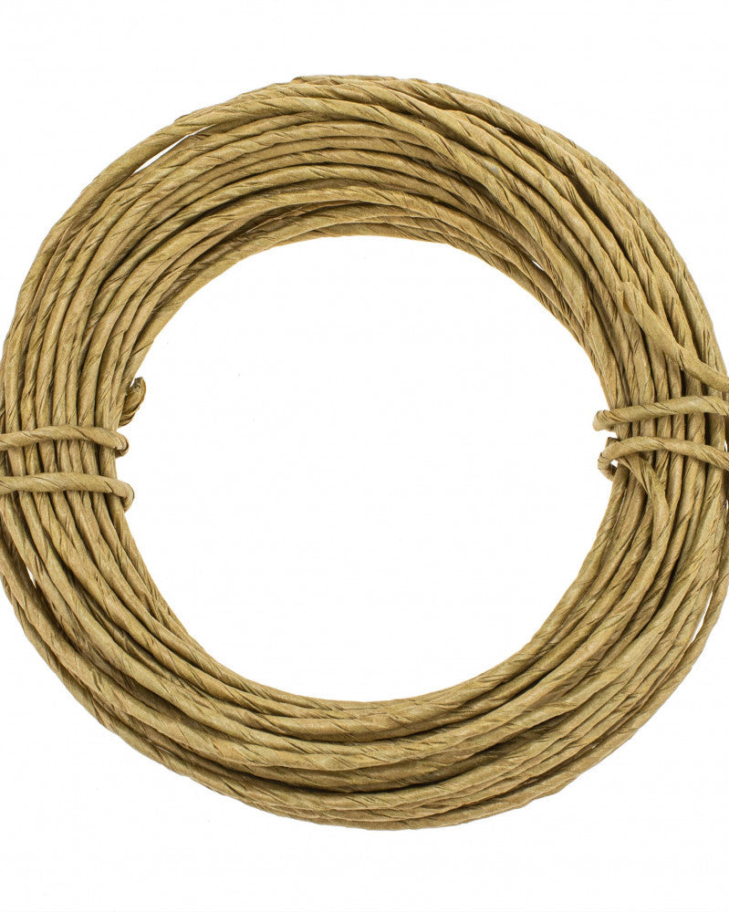 Papierdraht, 2mm, 10m goldfarben