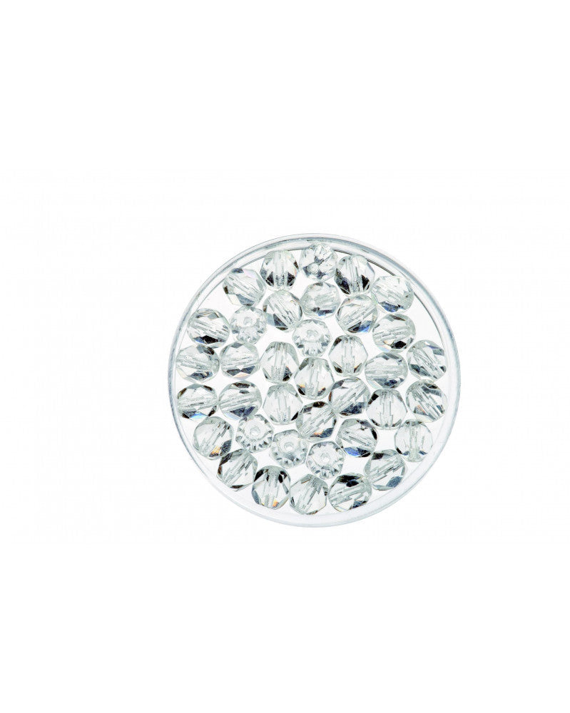 Glasschliffperlen 6mm 50St crystal