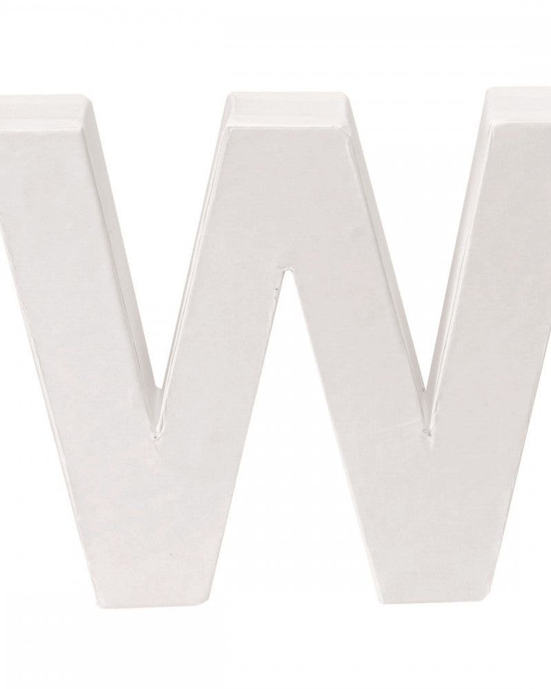 Papp-Buchstabe W 10x3,5cm FSC Mix