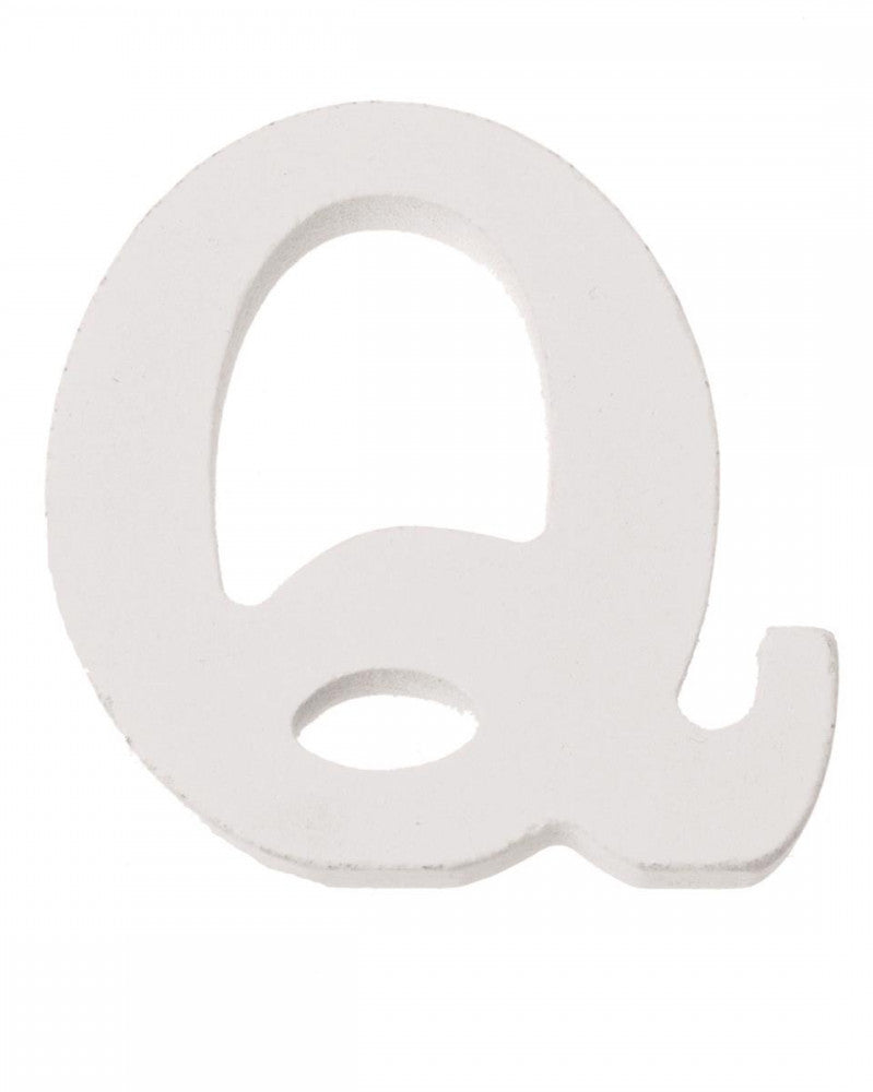 Buchstabe Q 5,5x0,9cm 1Stk. MDF