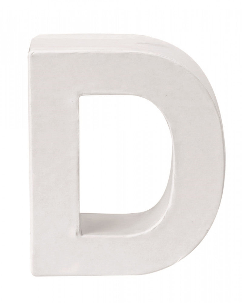 Papp-Buchstabe D 10x3,5cm FSC Mix