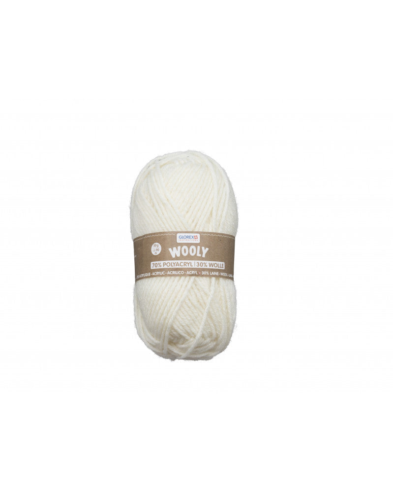 Wooly 70% Acryl/30% Wolle, 50g, natur