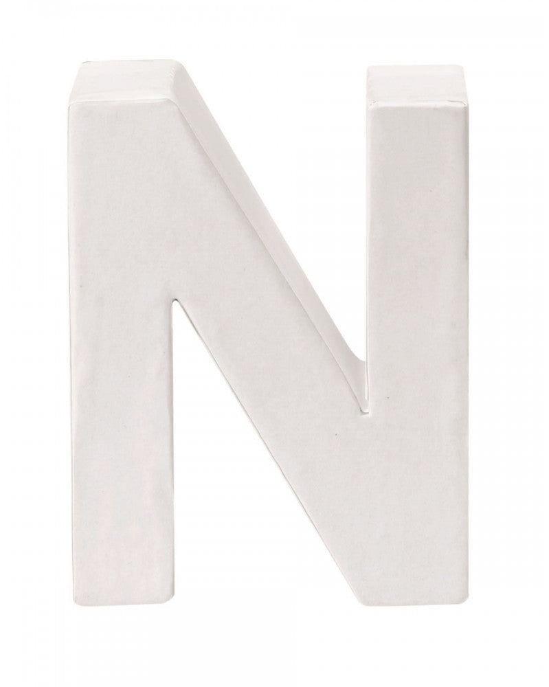 Papp-Buchstabe N 10x3,5cm FSC Mix