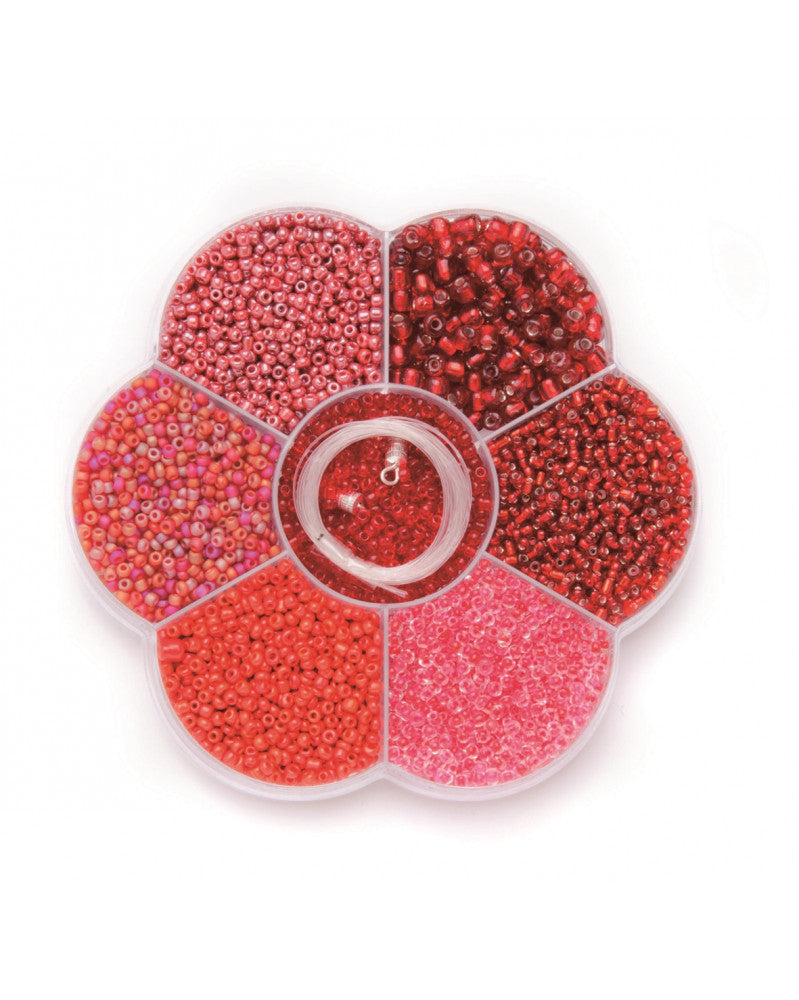 Perlenmix rot
