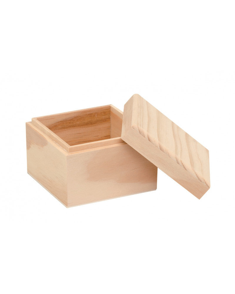Holzbox quadrt. 9x9x7cm, FSC Glorex