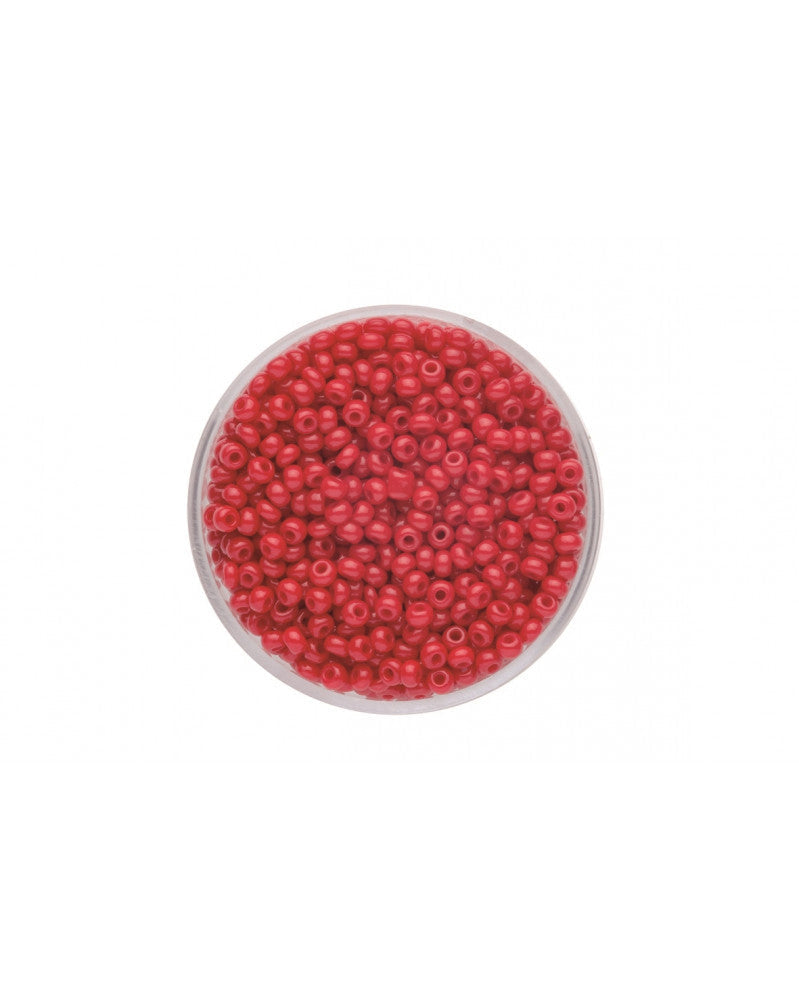 Rocailles 2,6mm opak rot