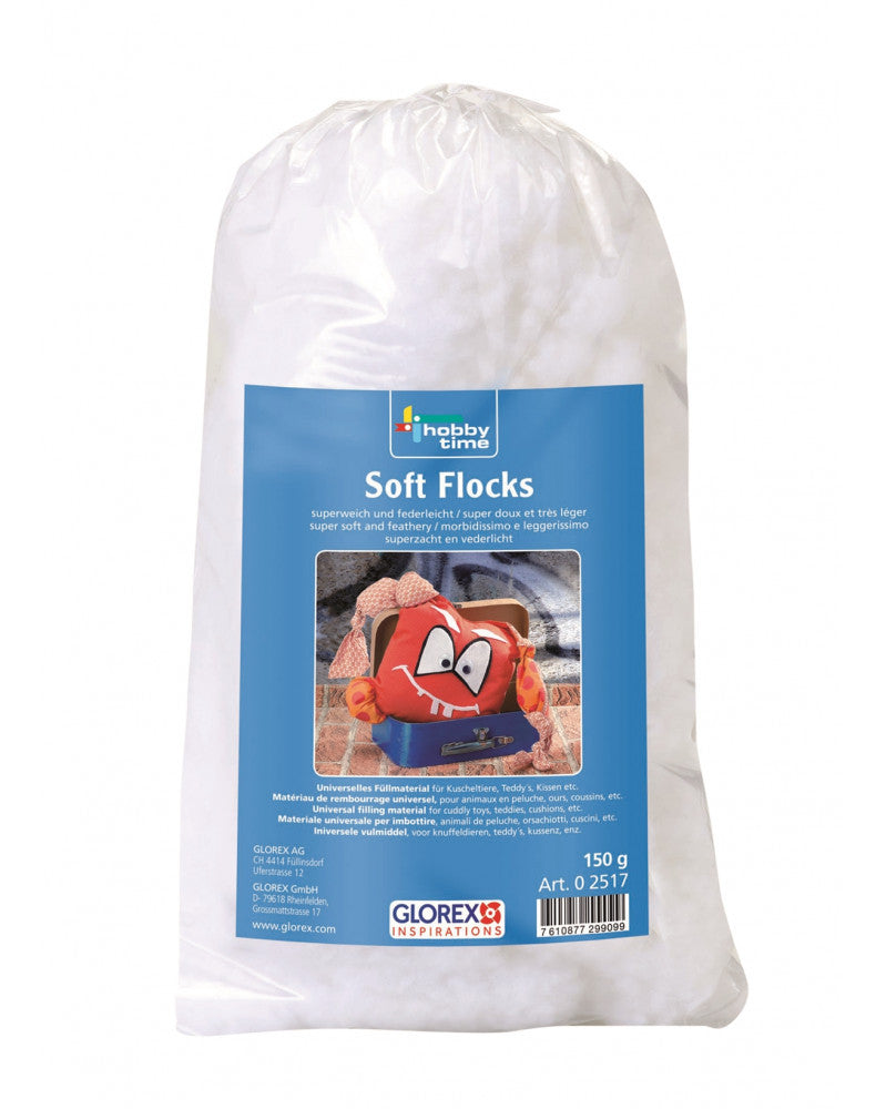 Soft-Flocks weiss 150g, superweich und federleicht