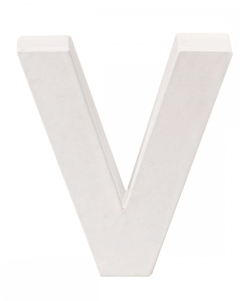 Papp-Buchstabe V 10x3,5cm FSC Mix
