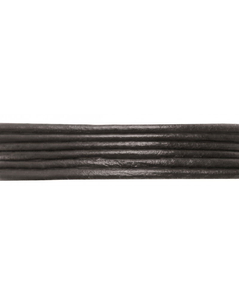 Lederriemen schwarz 2mm/1m