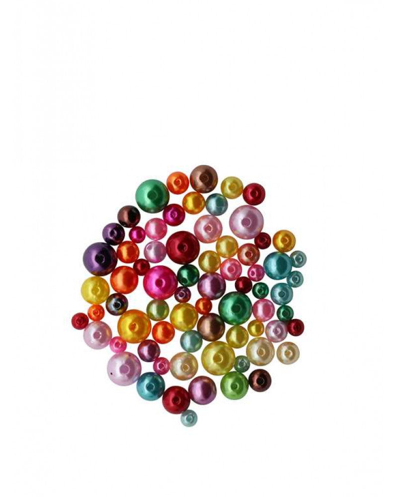 Schmuck-Perlen 6-12mm 25g glänzend