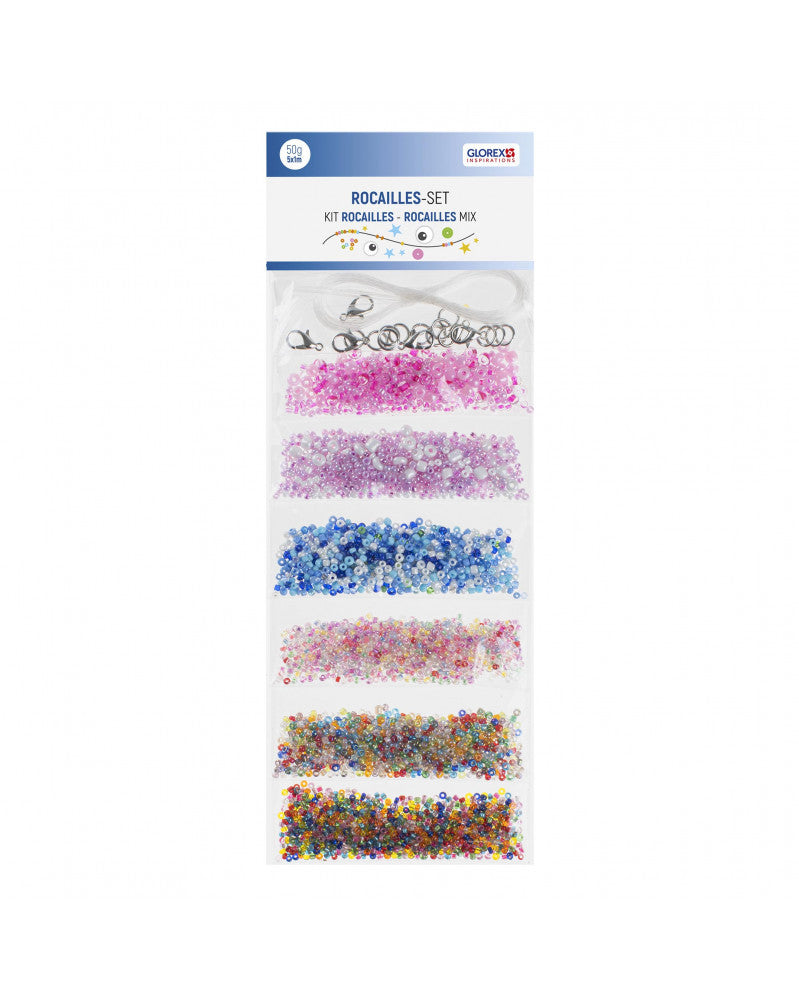 Rocailles-Set 2,6m, mit Kordel