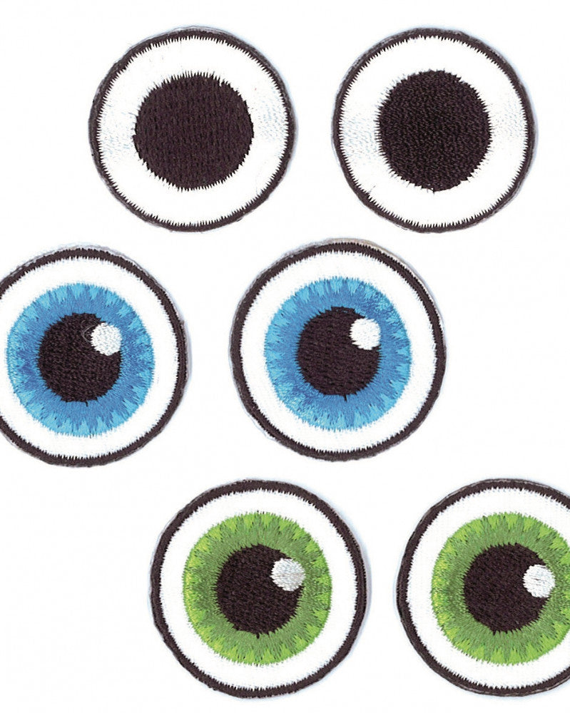 EYE SEE YOU "Eyes 3" 3 Paar, zum Aufbügeln
