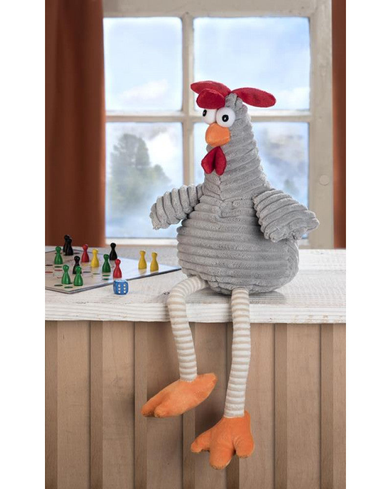 Kuscheltier Hahn Pollo 40cm, grau zum Selberstopfen