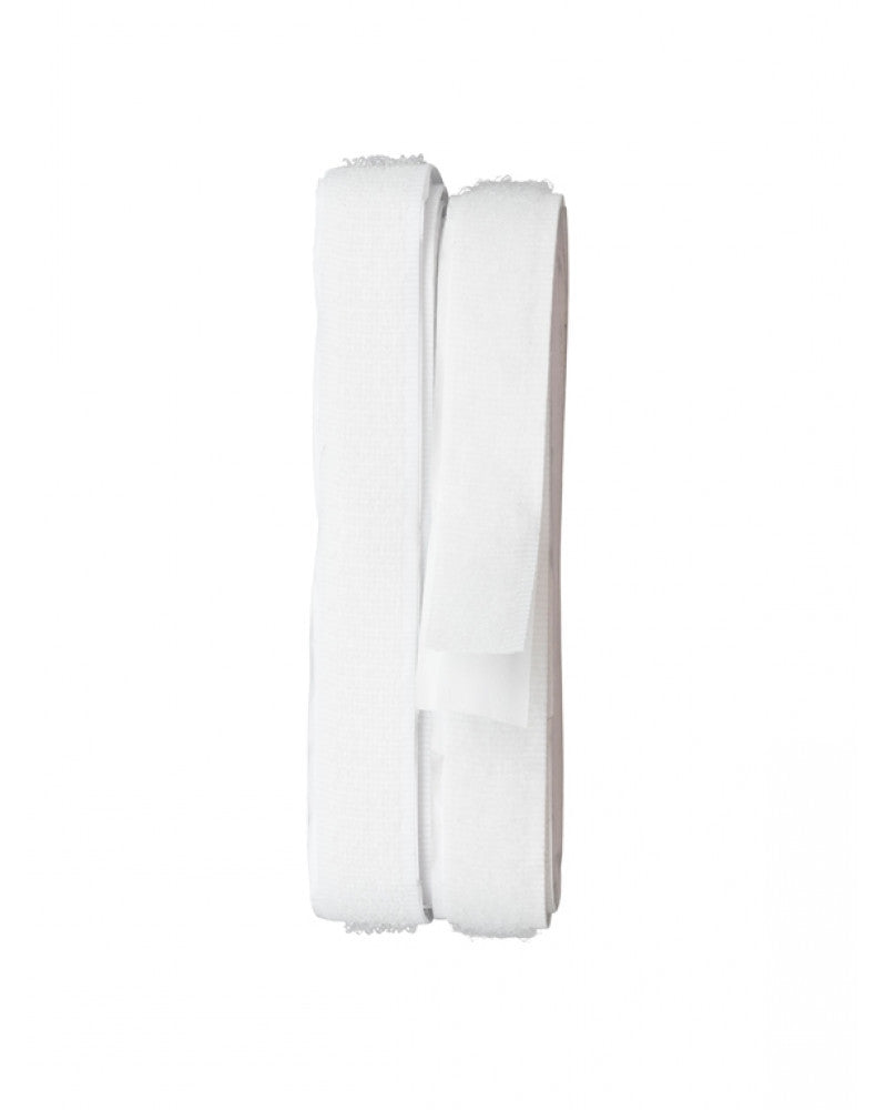Klettband, selbstklebend, weiss, 80cm x 16mm