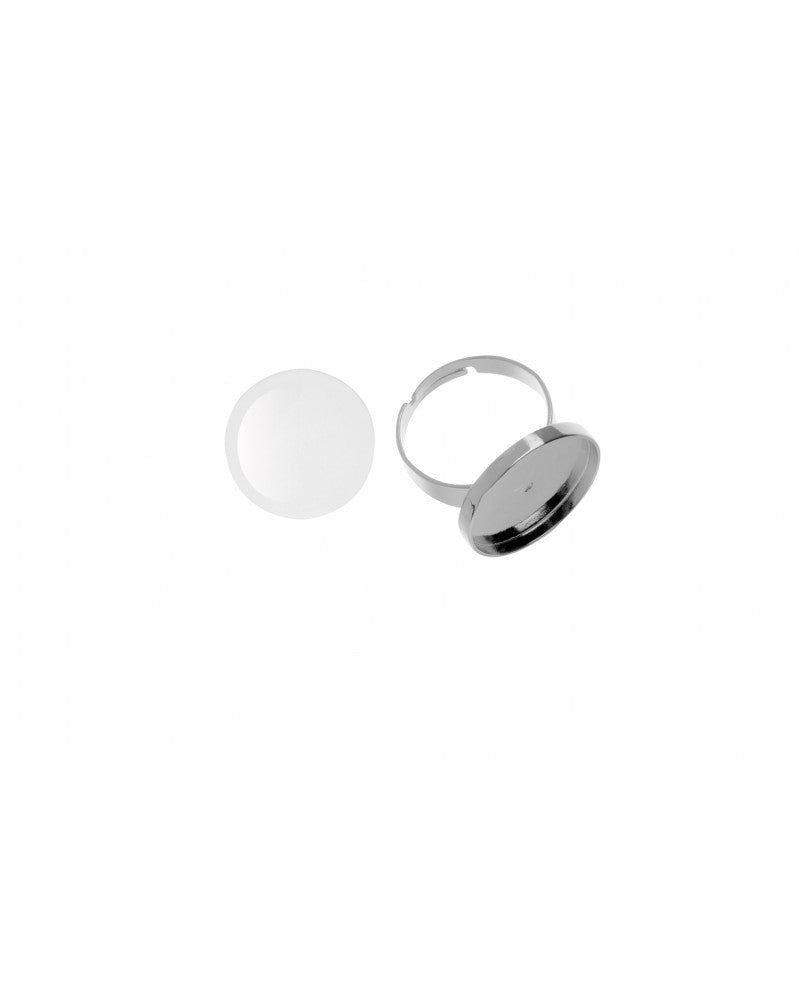 Fingerring rund silberfarben Ø21mm