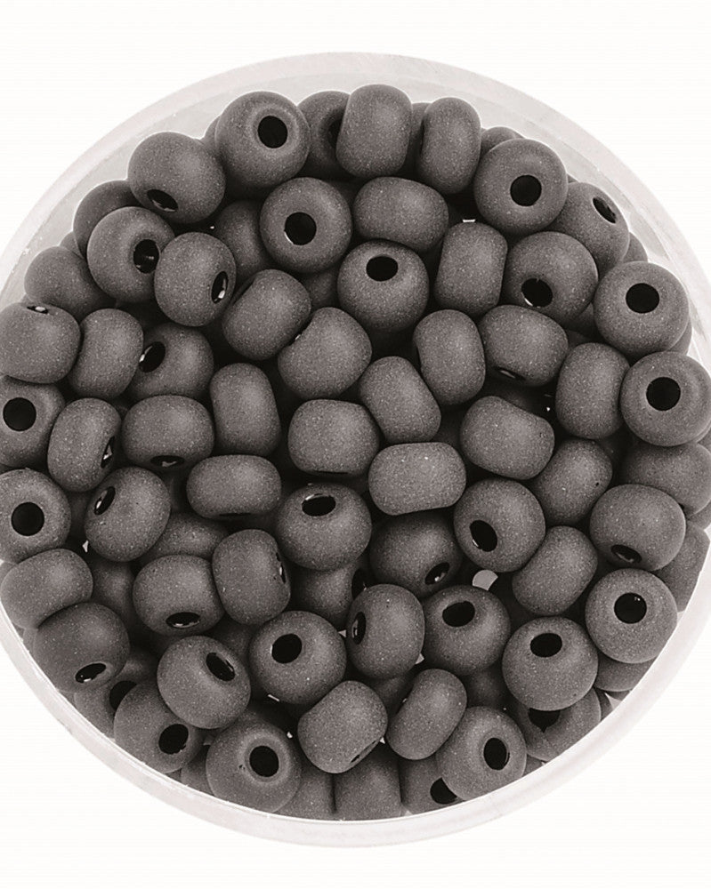 Rocailles 4,5mm opak schwarz