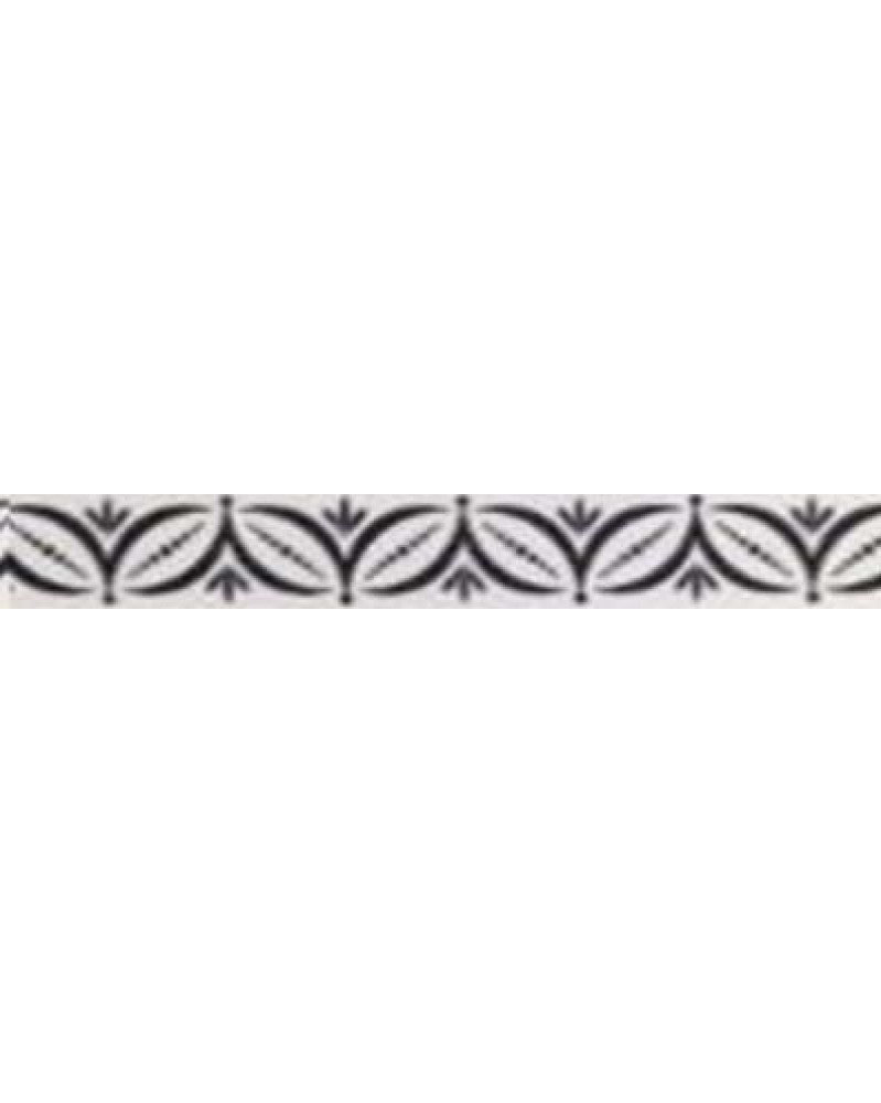 Washi-Tape 15mmx10m schwarz, mit Ornamente