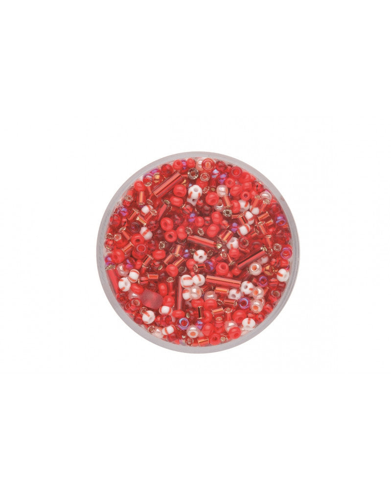 Rocailles Mix hellrot
