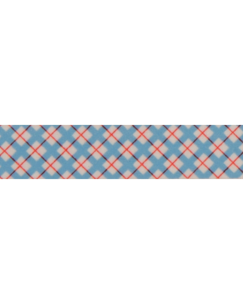 Washi-Tape Kariert blau/weiss/ rot 15mmx10m