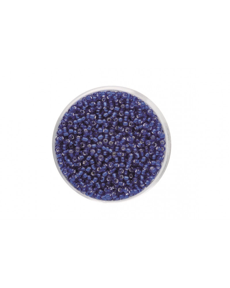 Rocailles Silbereinzug lapis