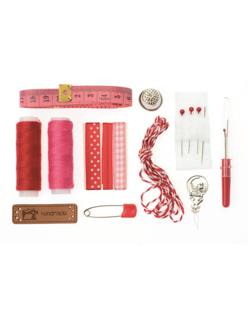 Näh-Set Lili Rose rot, 14-tlg