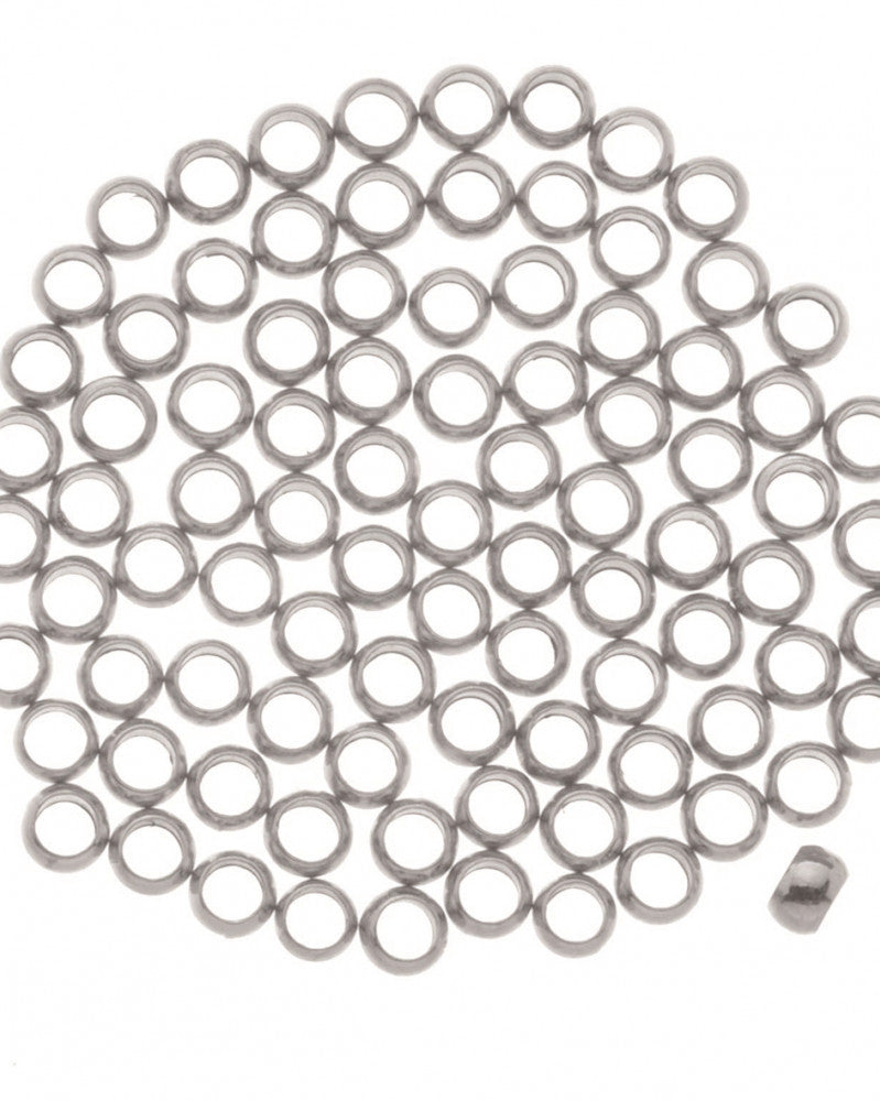 Quetschperlen ca. 35St, 3mm silberfarben