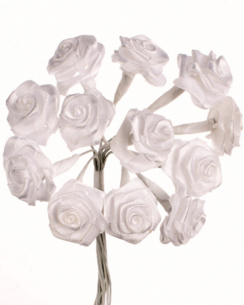 Diorröschen 12 Blüten weiss, SB-Ausführung