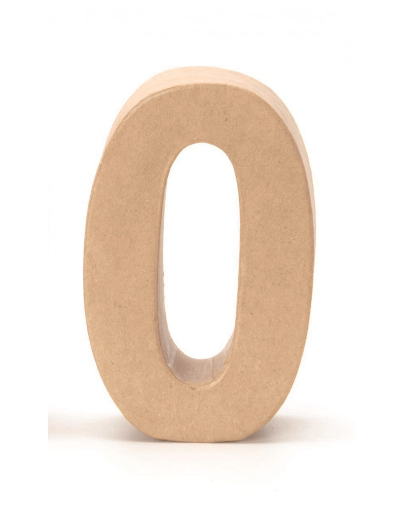 Papp-Zahl 0 17,5X5,5cm