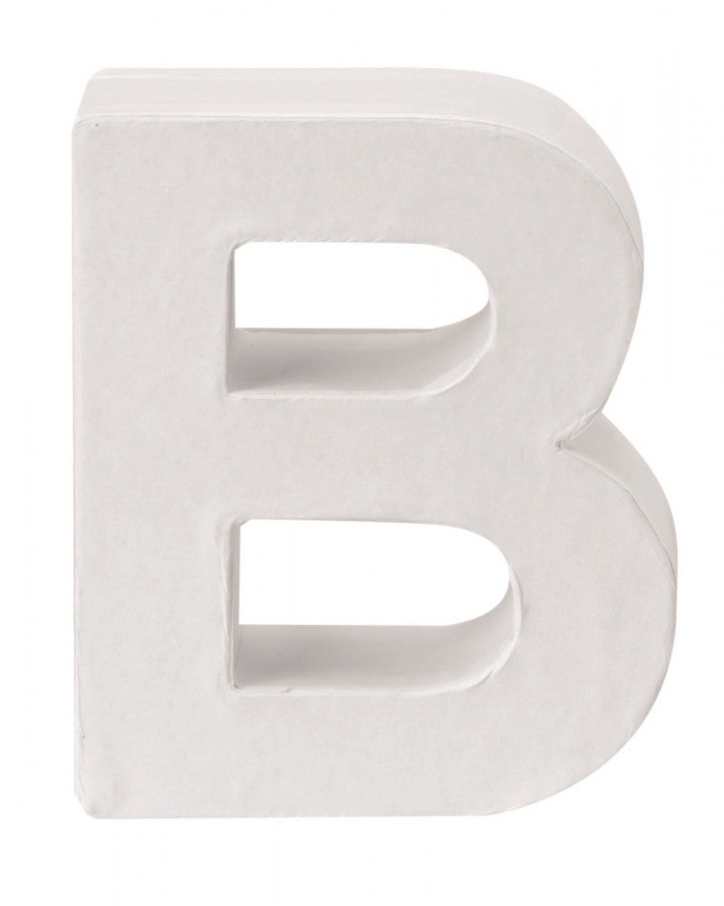 Papp-Buchstabe B 10x3,5cm FSC Mix