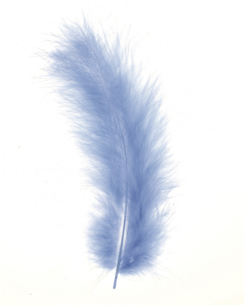 Marabufedern ca. 15St hellblau