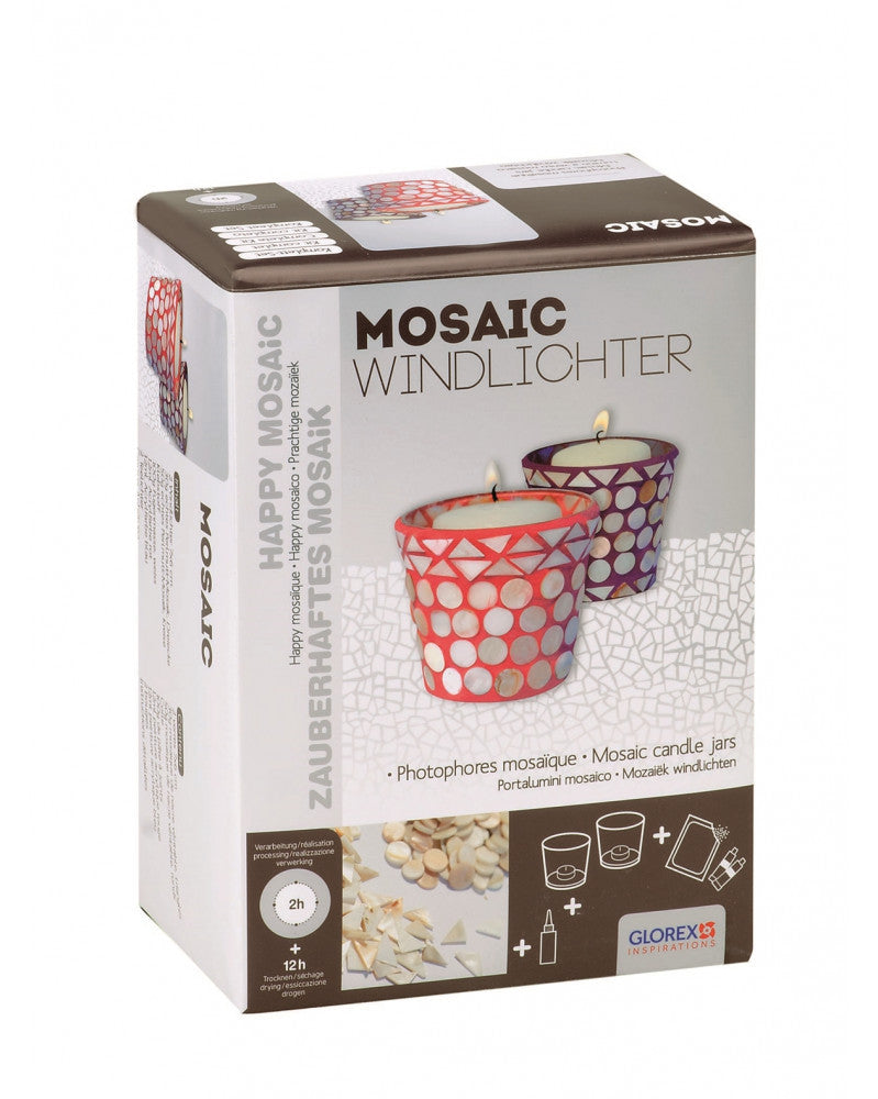Creativ-Set Perlmutt-Windlicht