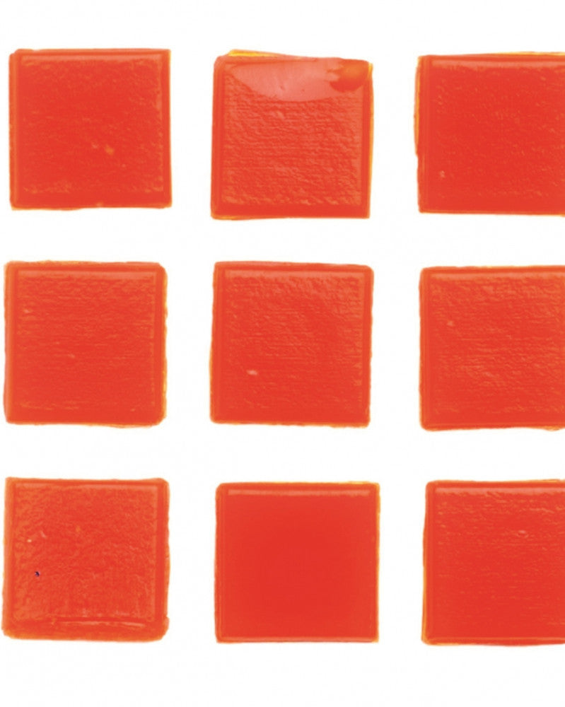 Mosaiksteine 20x20mm 100g dunkelorange