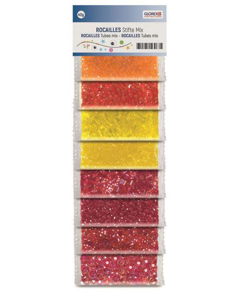 Rocailles/Stifte Mix, Orange