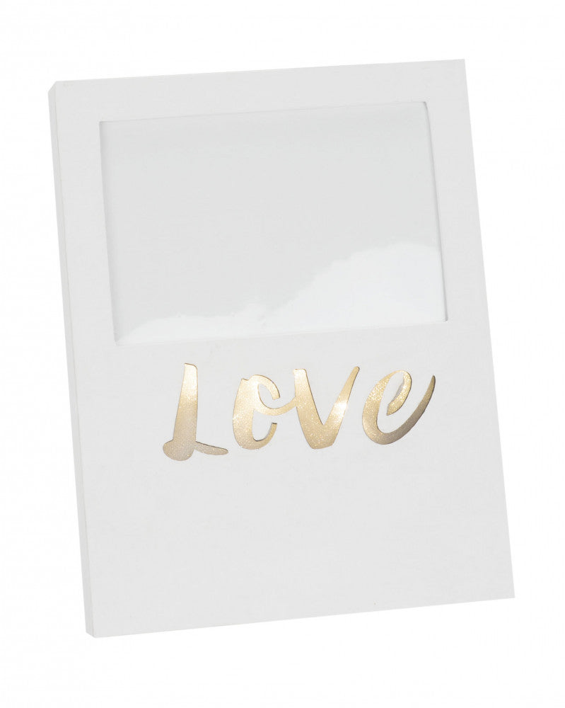 Foto-Rahmen LOVE 23x18x2cm mit Licht Batt: 3x AAA Pappe