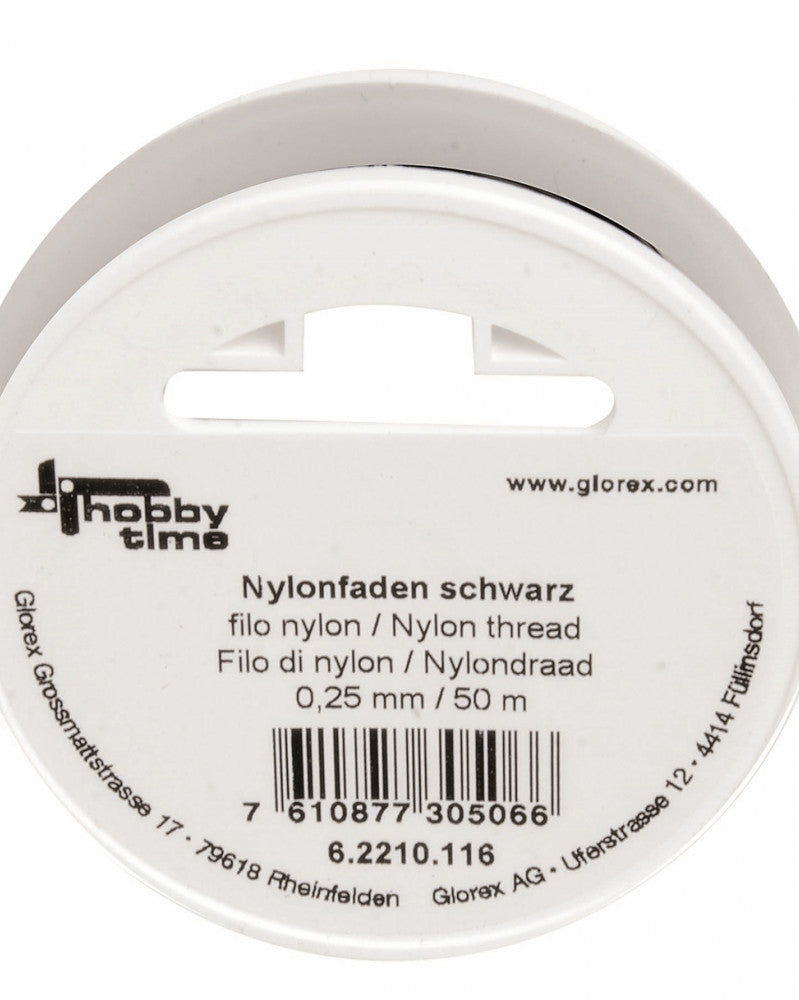 Nylonfaden schwarz 0,25mm 50m