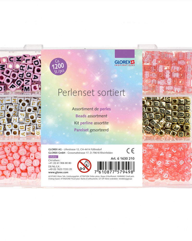 Perlenset Buchstaben-Würfel