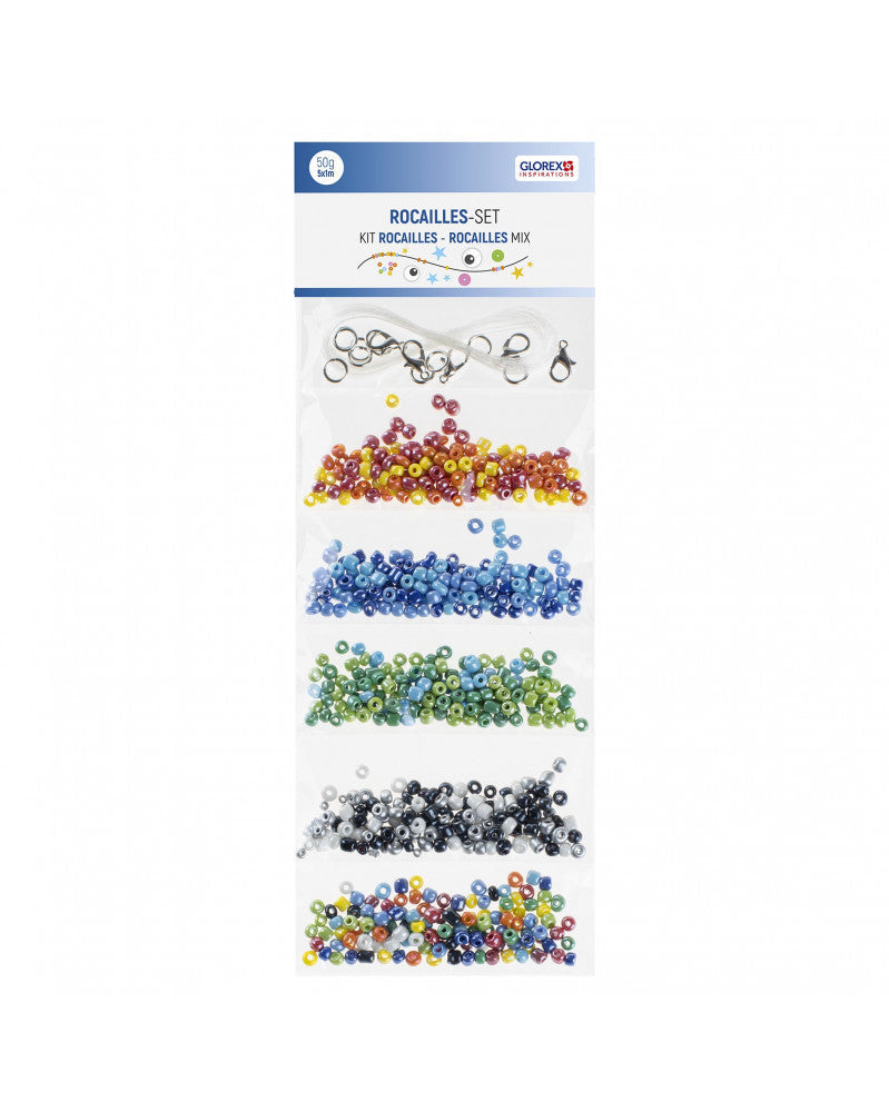 Rocailles-Set 4,5m, mit Kordel